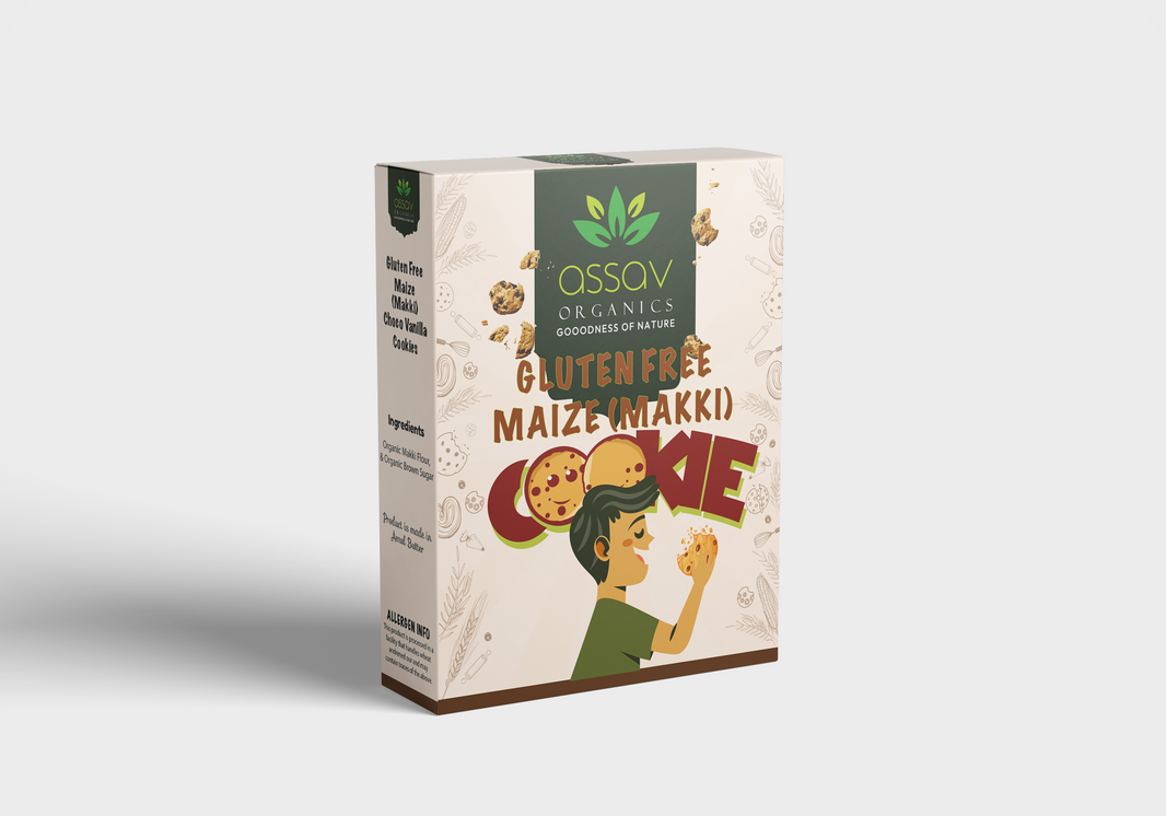 Maize (makki) gluten free cookies