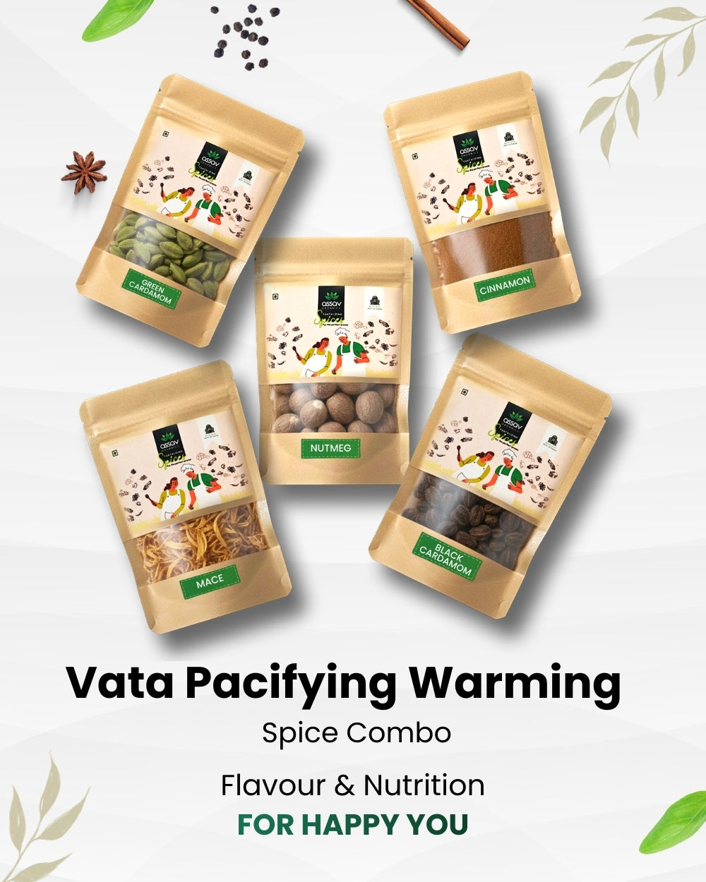 Vata Pacifying Warming Spice Combo